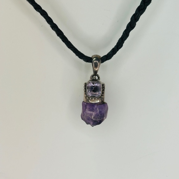 Handcrafted 925 Sterling Silver Genuine Amethyst jewelry, - Picture 9 of 9